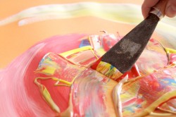 Kreativität, Kunsttherapie, Begegnung mit sich selbst, Experimentieren, Farben